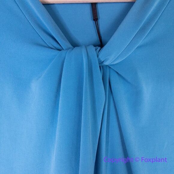 New! Calvin Klein Womens Twist-Front Top in‎ blue, size M - Picture 3 of 10